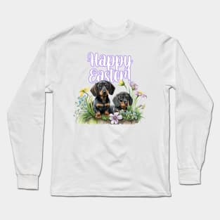 Happy Easter Dachshund 2 Long Sleeve T-Shirt